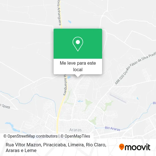Rua Vítor Mazon mapa