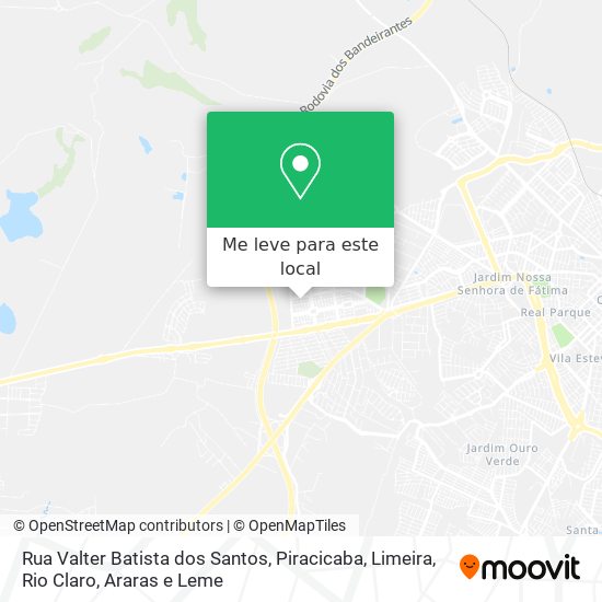 Rua Valter Batista dos Santos mapa