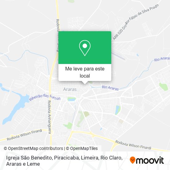 Igreja São Benedito mapa