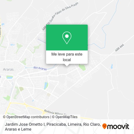 Jardim Jose Ometto I mapa