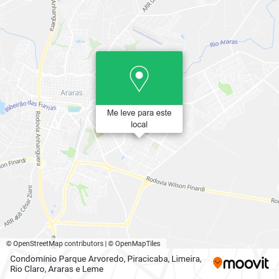 Condomínio Parque Arvoredo mapa