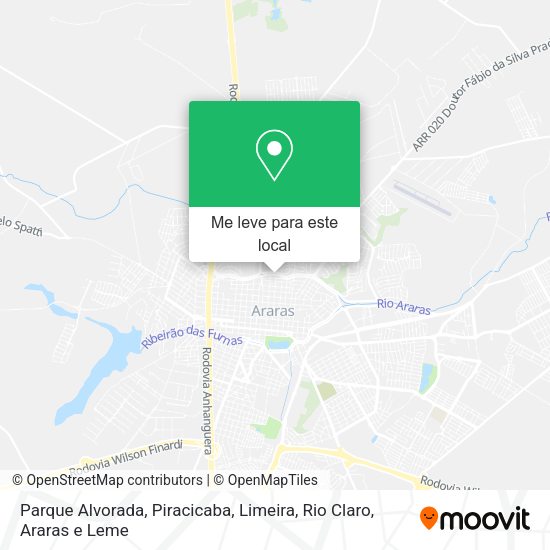 Parque Alvorada mapa
