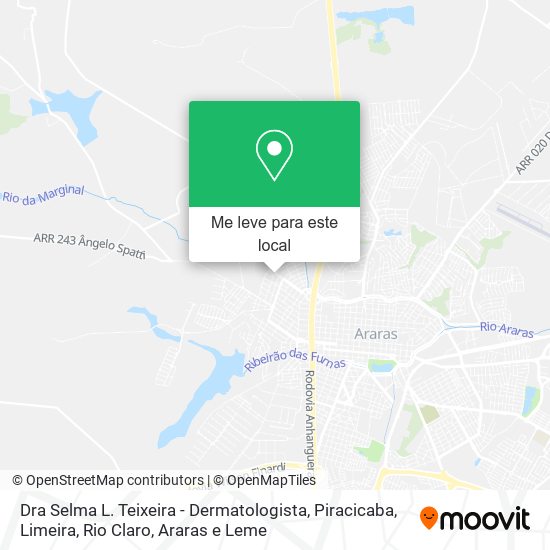 Dra Selma L. Teixeira - Dermatologista mapa