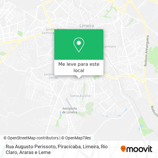 Rua Augusto Perissoto mapa
