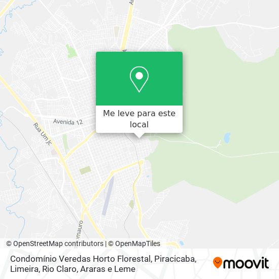 Condomínio Veredas Horto Florestal mapa