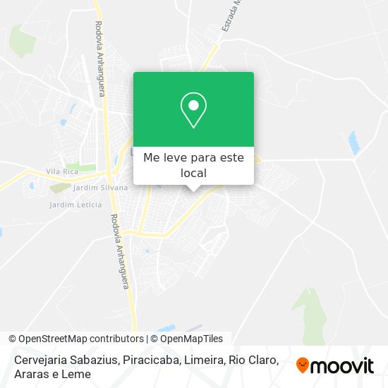 Cervejaria Sabazius mapa