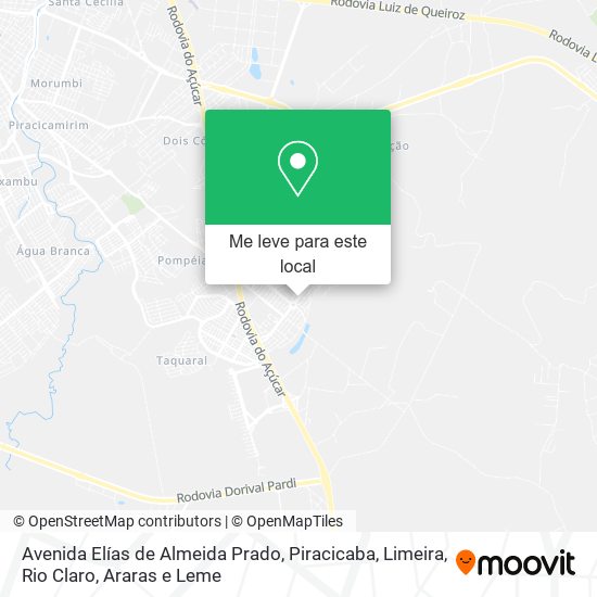 Avenida Elías de Almeida Prado mapa