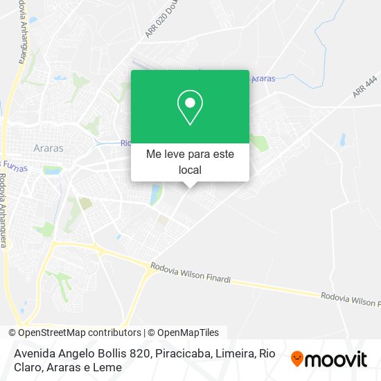 Avenida Angelo Bollis 820 mapa