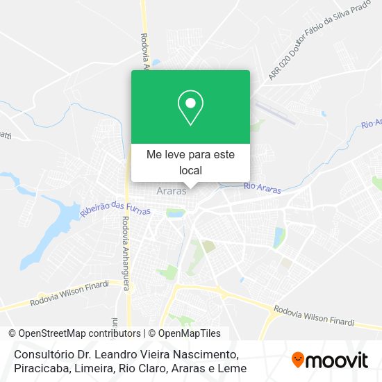 Consultório Dr. Leandro Vieira Nascimento mapa