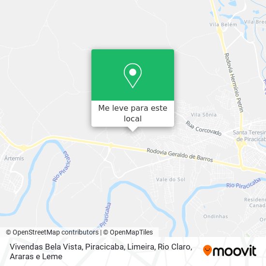 Vivendas Bela Vista mapa