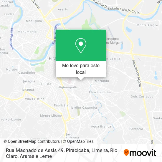 Rua Machado de Assis 49 mapa