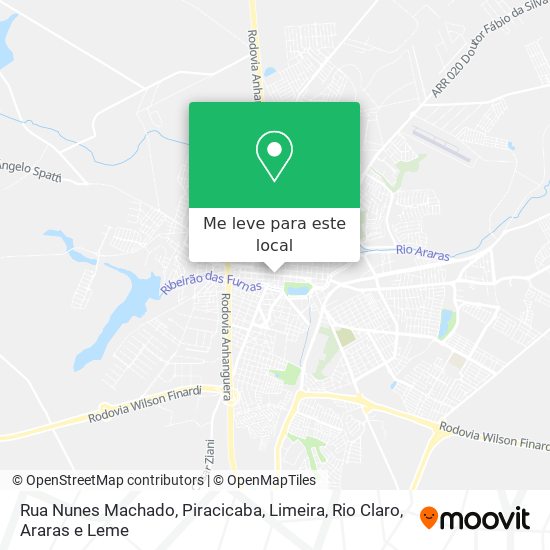 Rua Nunes Machado mapa