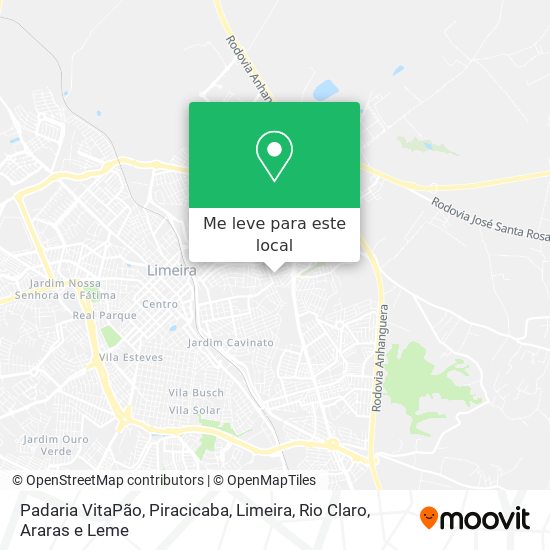 Padaria VitaPão mapa
