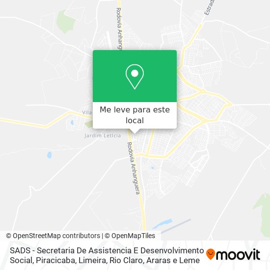 SADS - Secretaria De Assistencia E Desenvolvimento Social mapa