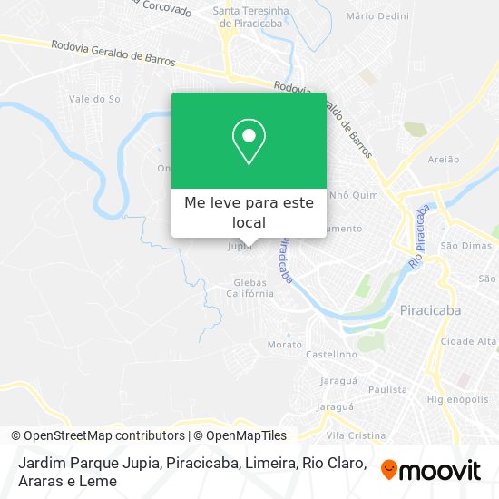 Jardim Parque Jupia mapa