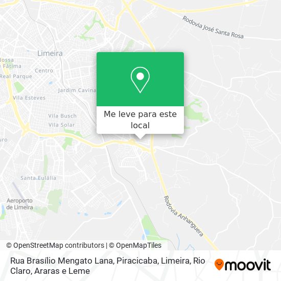 Rua Brasílio Mengato Lana mapa