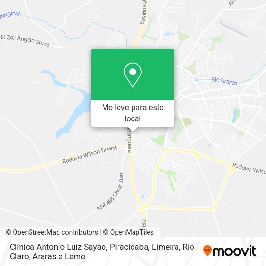 Clínica Antonio Luiz Sayão mapa