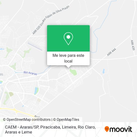 CAEM - Araras/SP mapa
