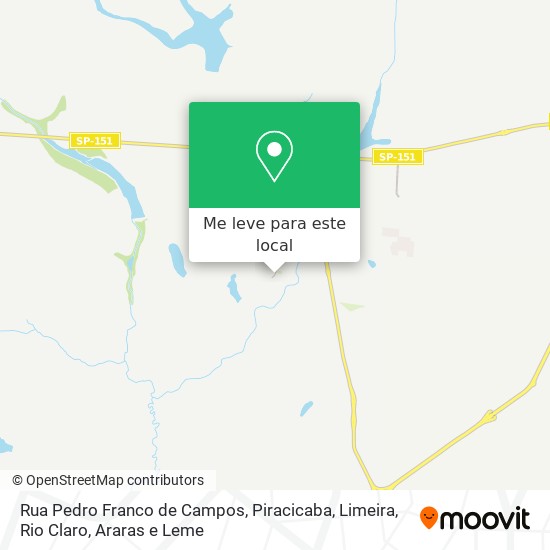 Rua Pedro Franco de Campos mapa
