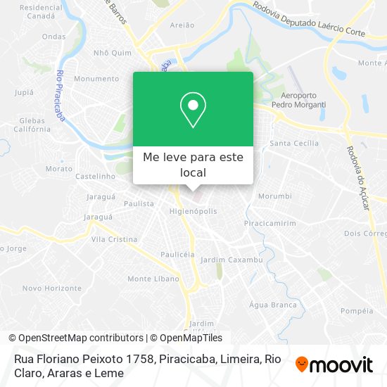 Rua Floriano Peixoto 1758 mapa