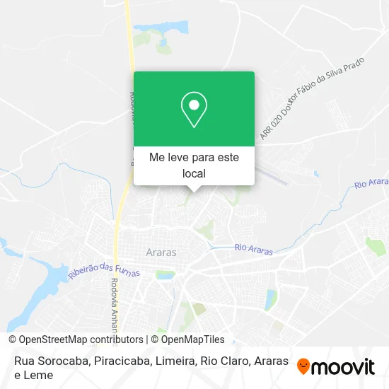 Rua Sorocaba mapa