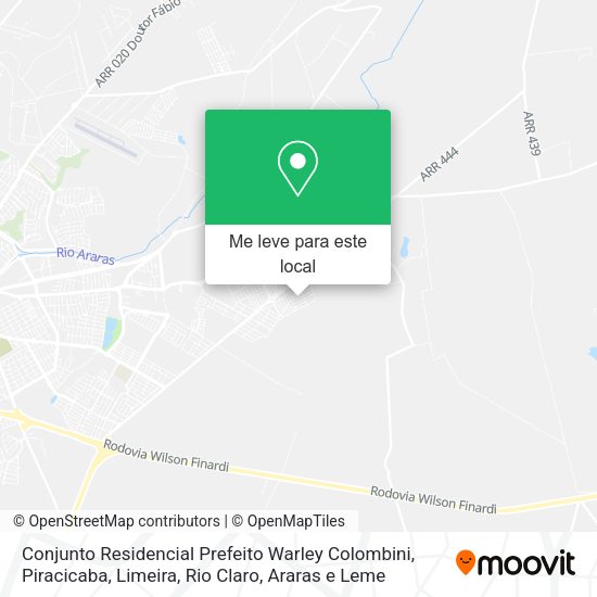 Conjunto Residencial Prefeito Warley Colombini mapa