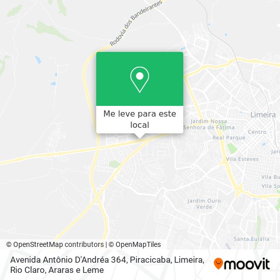 Avenida Antônio D'Andréa 364 mapa
