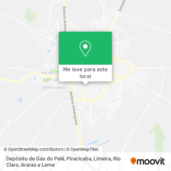 Depósito de Gás do Pelé mapa
