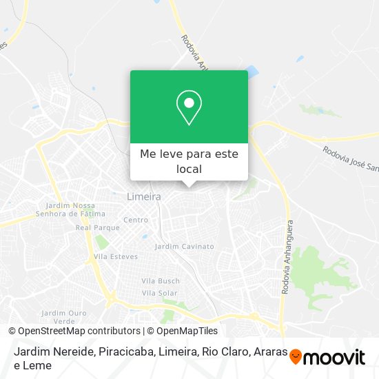Jardim Nereide mapa