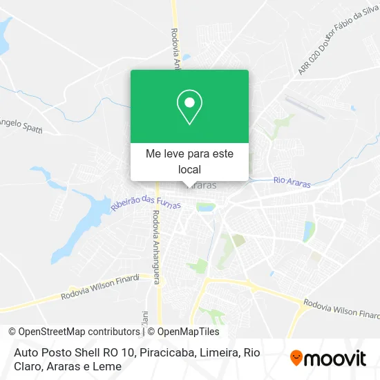 Auto Posto Shell RO 10 mapa