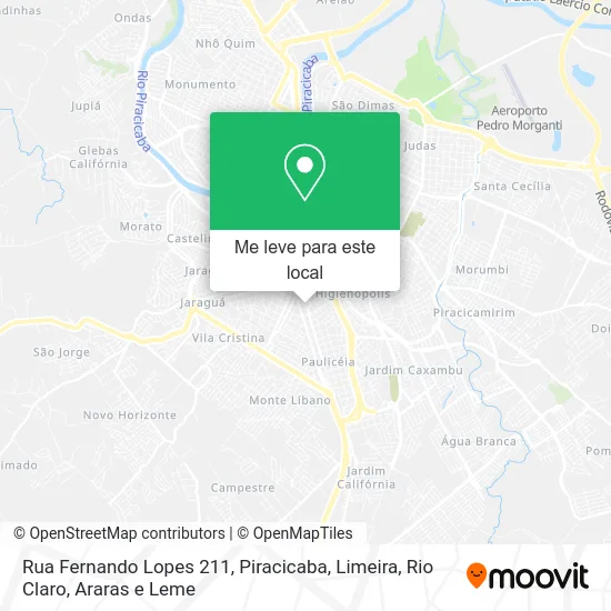 Rua Fernando Lopes 211 mapa