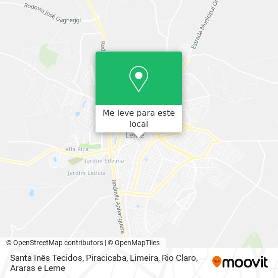 Santa Inês Tecidos mapa