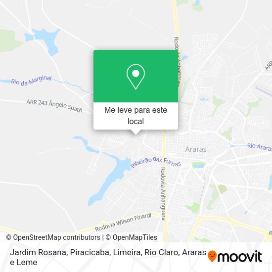 Jardim Rosana mapa