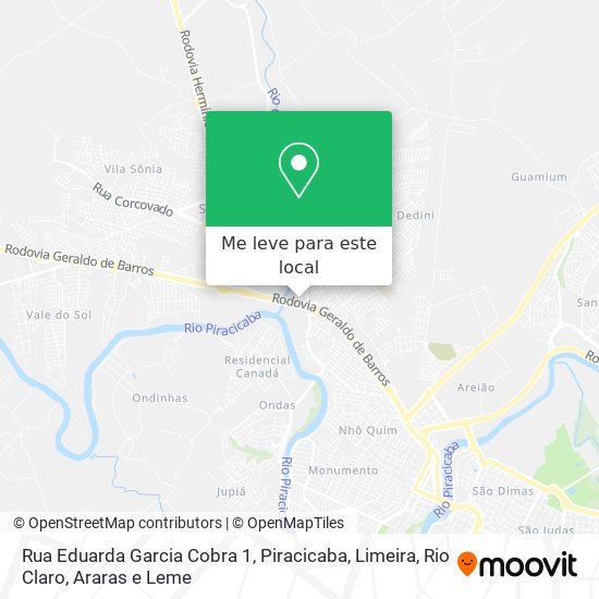 Rua Eduarda Garcia Cobra 1 mapa