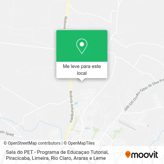 Sala do PET - Programa de Educaçao Tutorial mapa