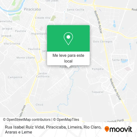 Rua Isabel Ruiz Vidal mapa
