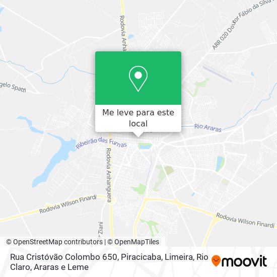 Rua Cristóvão Colombo 650 mapa