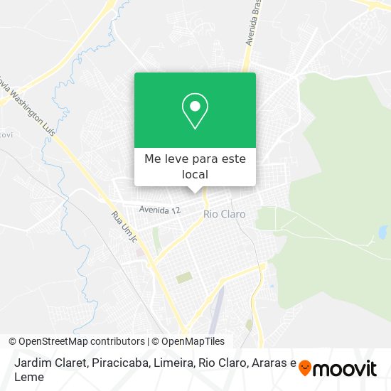 Jardim Claret mapa