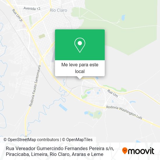 Rua Vereador Gumercindo Fernandes Pereira s / n mapa