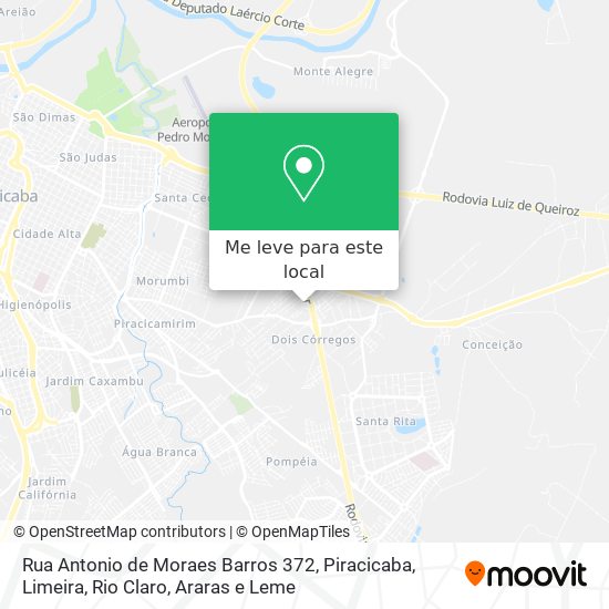 Rua Antonio de Moraes Barros 372 mapa