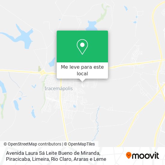 Avenida Laura Sá Leite Bueno de Miranda mapa