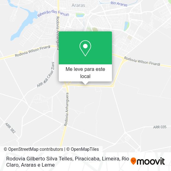 Rodovia Gilberto Silva Telles mapa