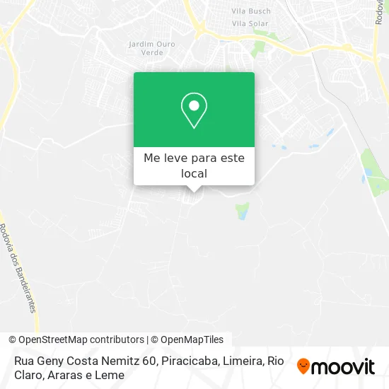 Rua Geny Costa Nemitz 60 mapa