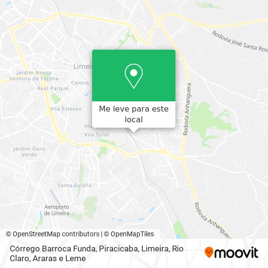 Córrego Barroca Funda mapa