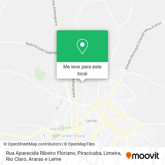 Rua Aparecida Ribeiro Floriano mapa