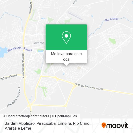 Jardim Abolição mapa