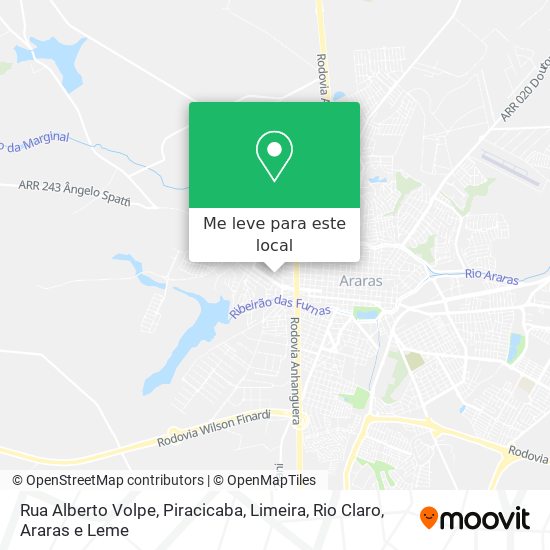 Rua Alberto Volpe mapa