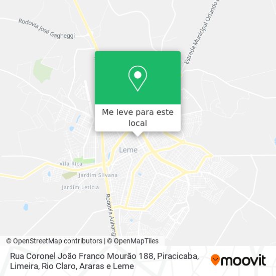 Rua Coronel João Franco Mourão 188 mapa