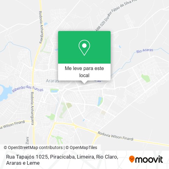 Rua Tapajós 1025 mapa