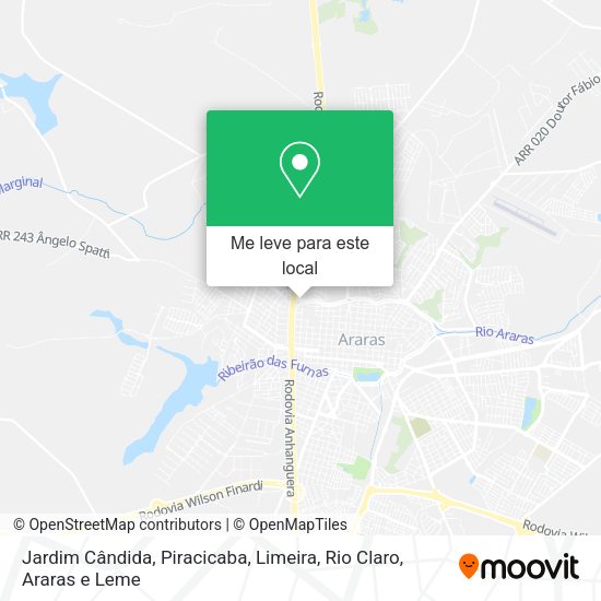 Jardim Cândida mapa